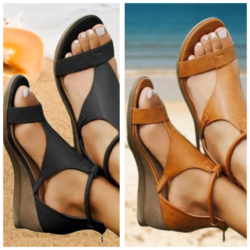 ANNE™ - Läder sandaler ortopediska