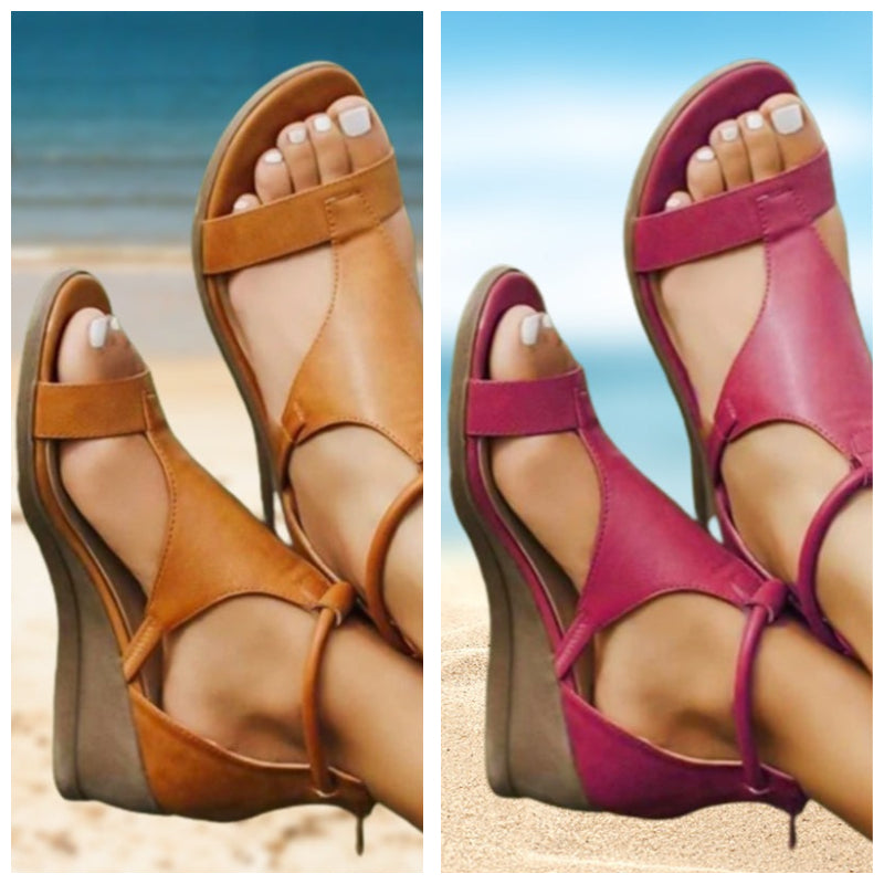 ANNE™ - Läder sandaler ortopediska