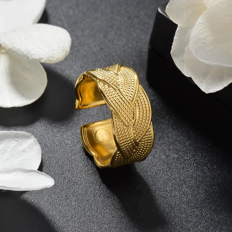 Vintage Braided Ring | Stöd bröstcancer