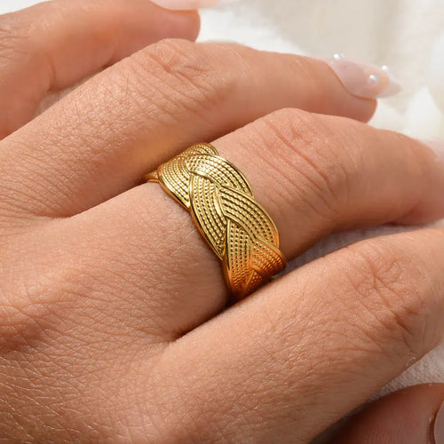 Vintage Braided Ring | Stöd bröstcancer