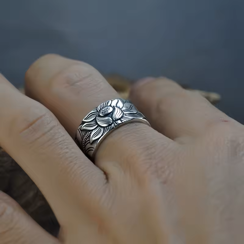 Tranquil Lotus Ring | Stöd bröstcancer