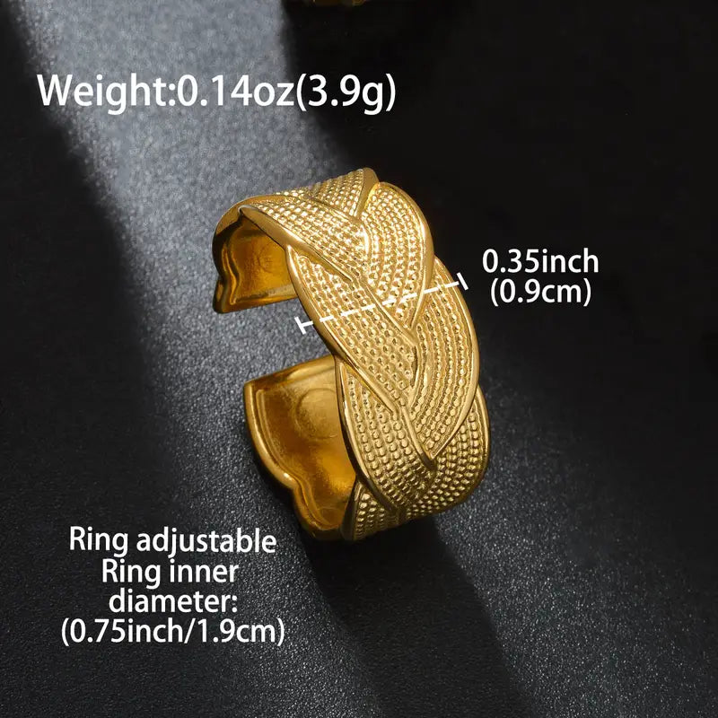 Vintage Braided Ring | Stöd bröstcancer