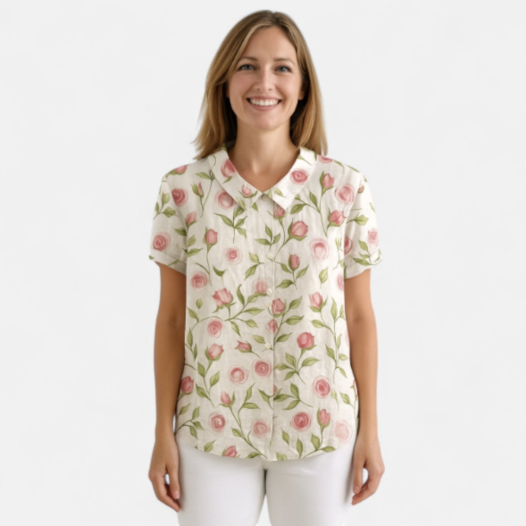 Suyin™ - Blus med blommönster