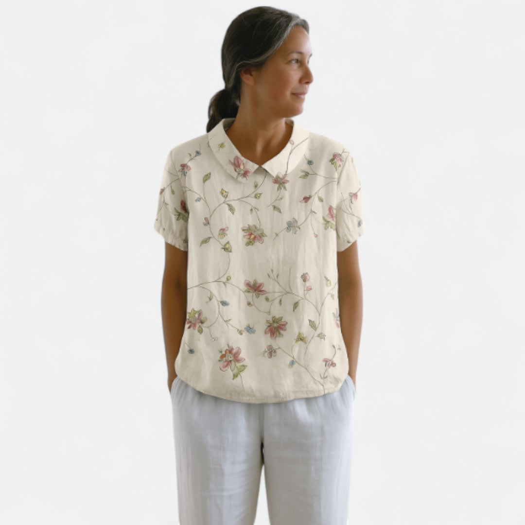 Suyin™ - Blus med blommönster
