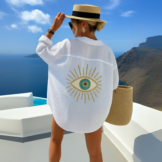 Aurora™ - Casual blus i Ibiza-stil