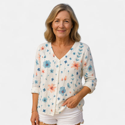 Yewon™ - Löst sittande blommig topp