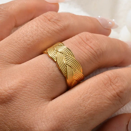 Vintage Braided Ring |  Stöd bröstcancer