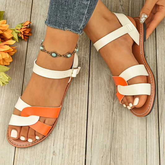 Zaleia™ - Tvåfärgade sandaler