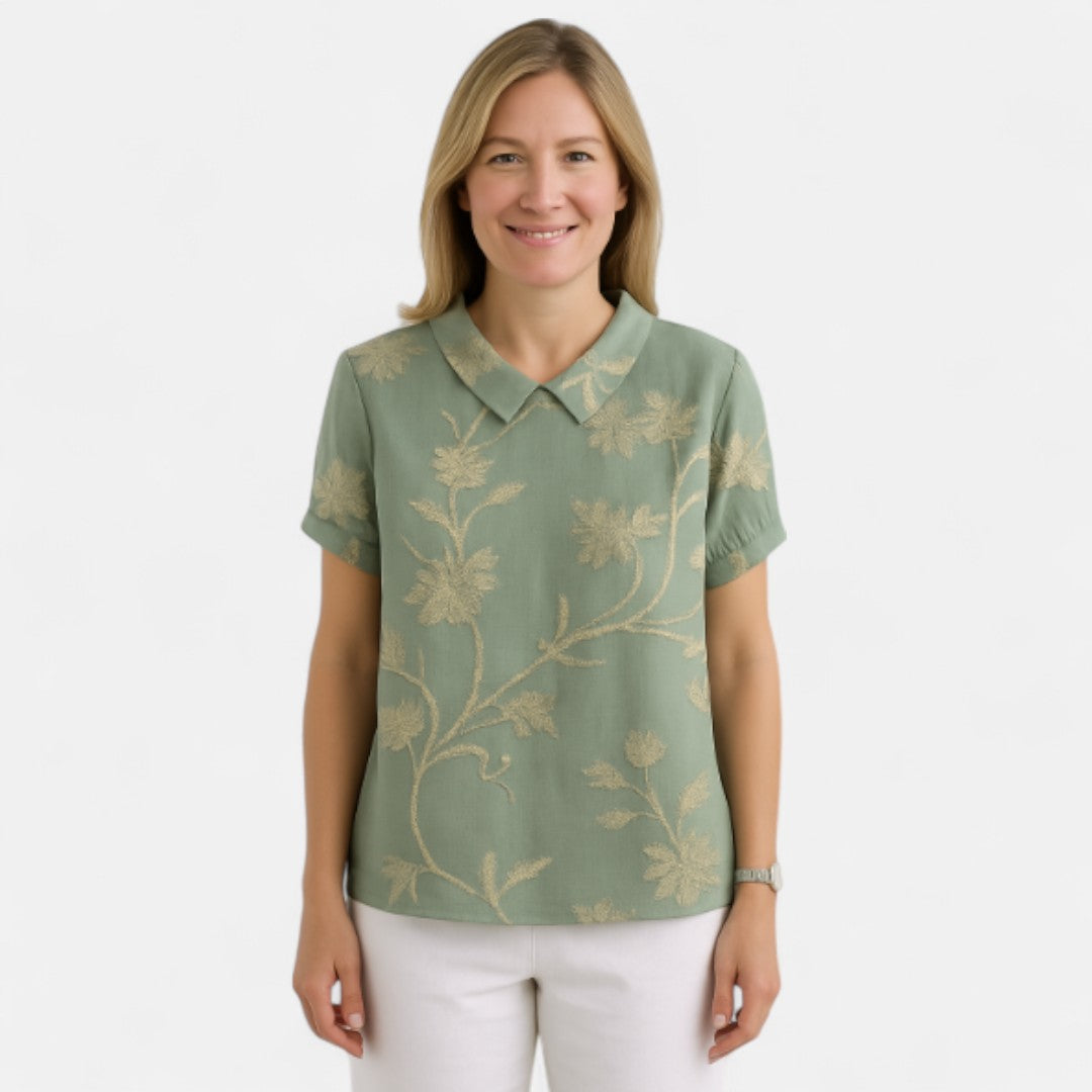 Suyin™ - Blus med blommönster