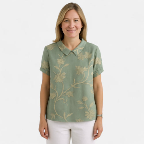 Suyin™ - Blus med blommönster