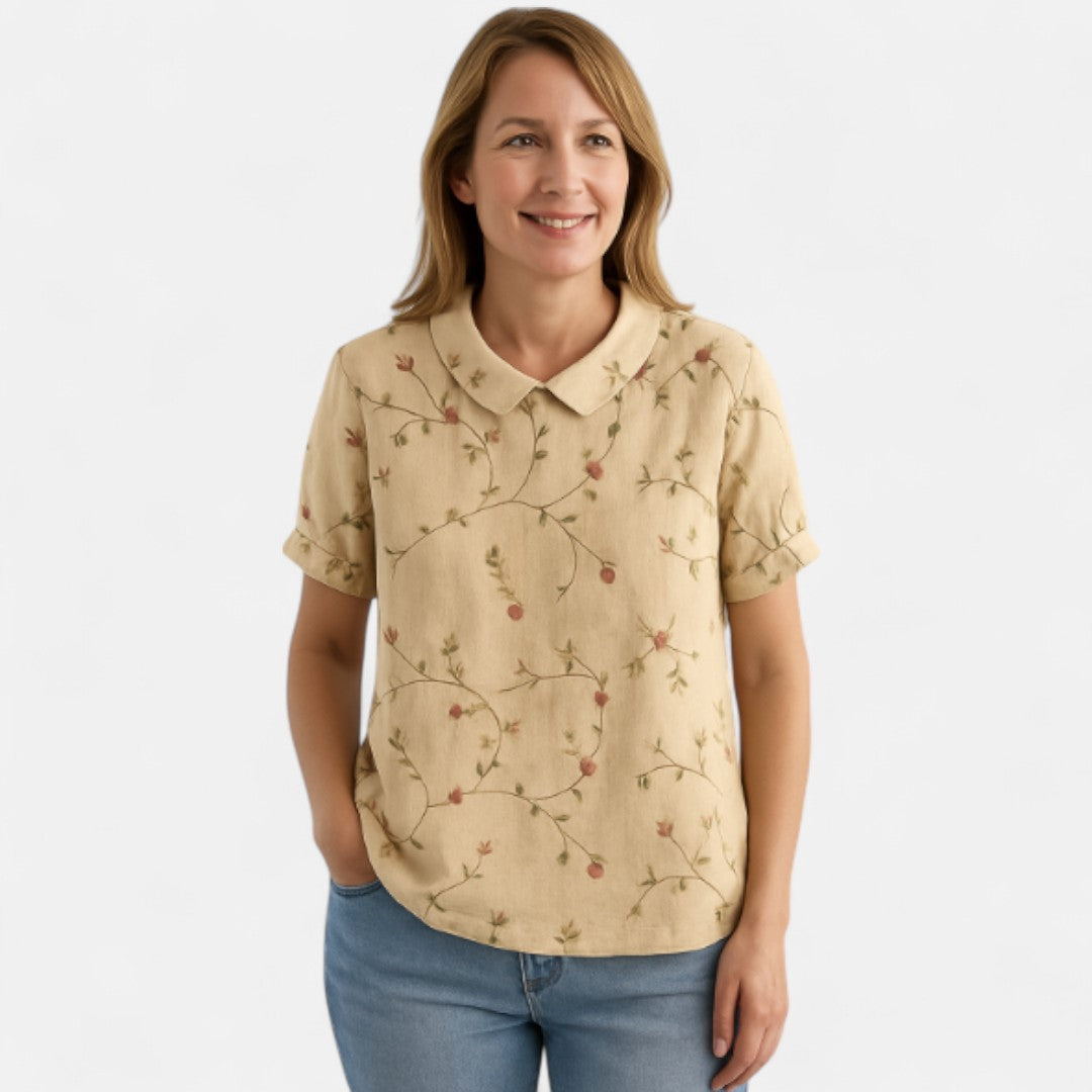 Suyin™ - Blus med blommönster