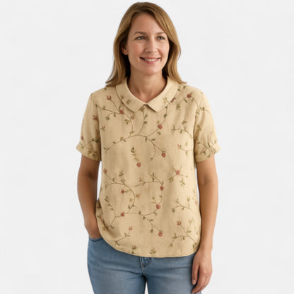 Suyin™ - Blus med blommönster