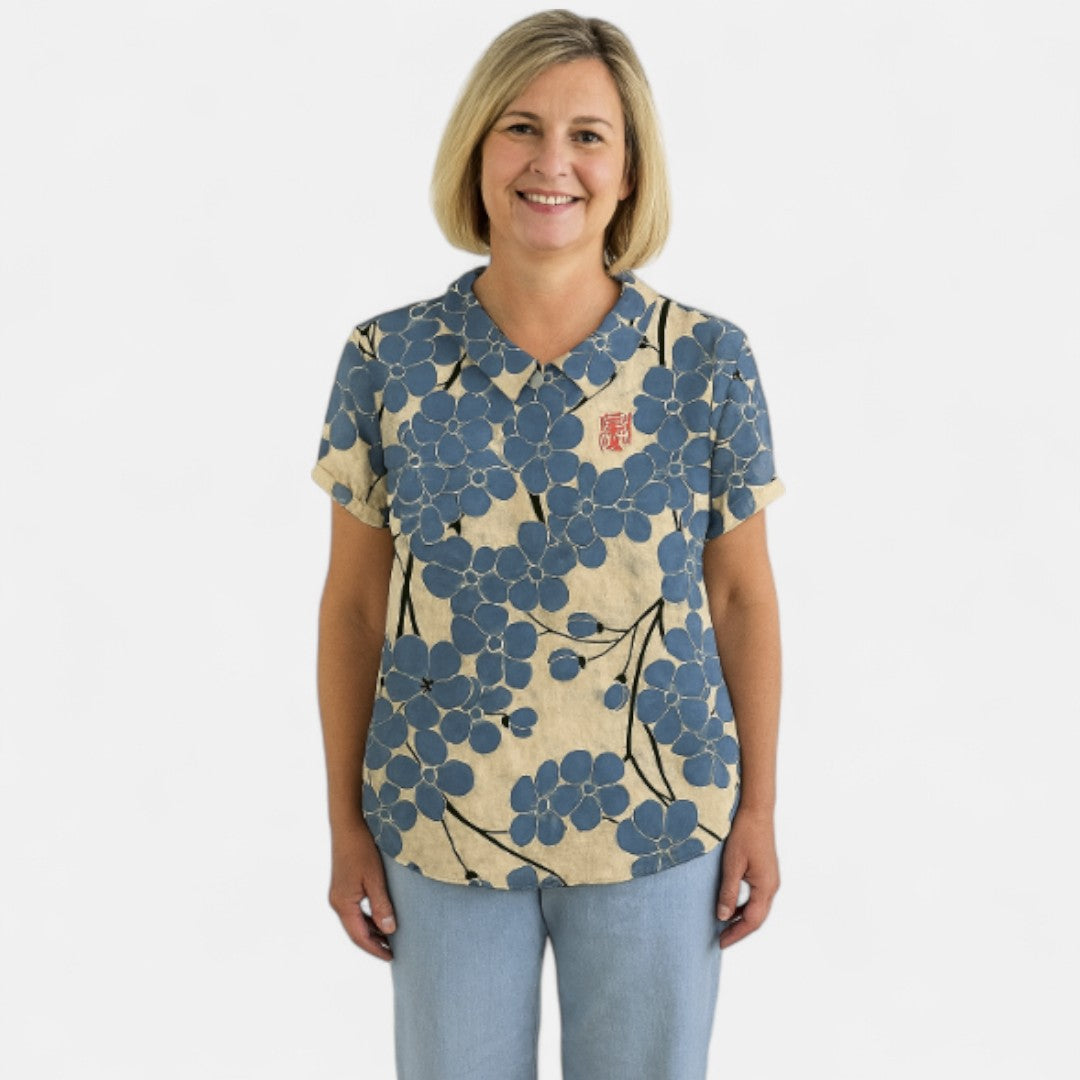 Suyin™ - Blus med blommönster
