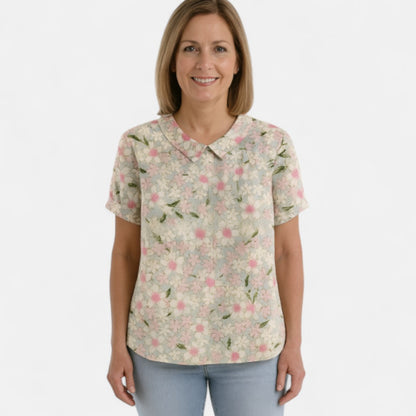 Suyin™ - Blus med blommönster