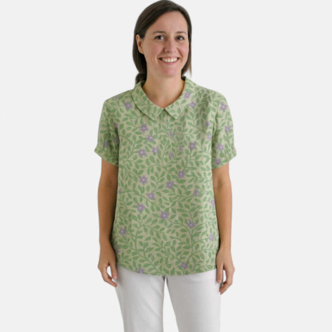 Suyin™ - Blus med blommönster