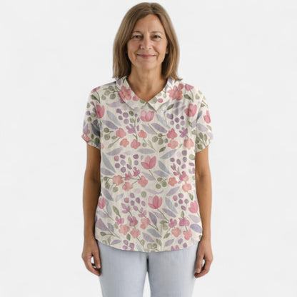 Suyin™ - Blus med blommönster