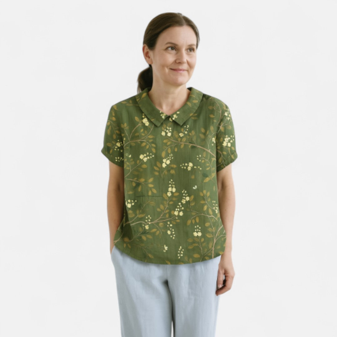 Suyin™ - Blus med blommönster