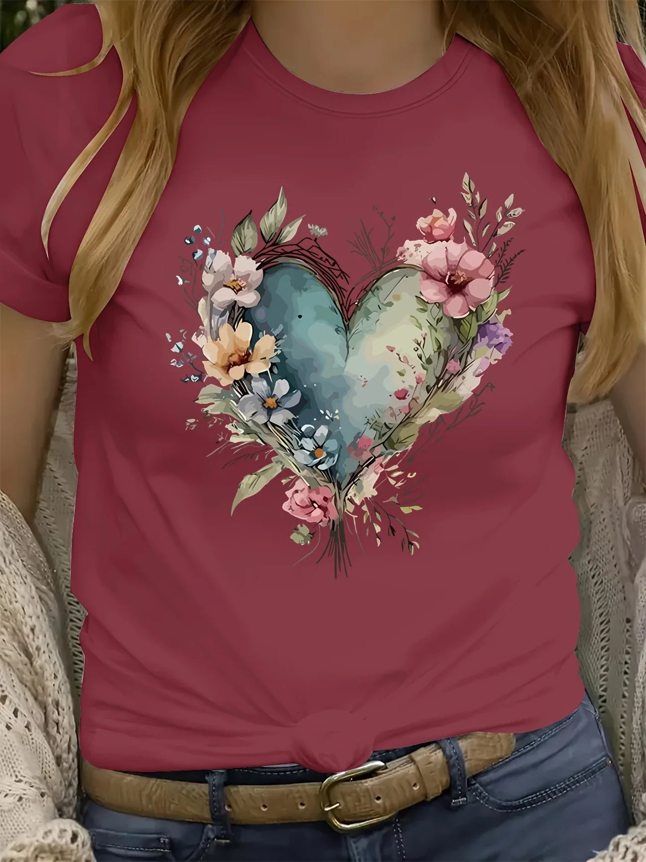 Artistic Heart Tee | Stöd bröstcancer
