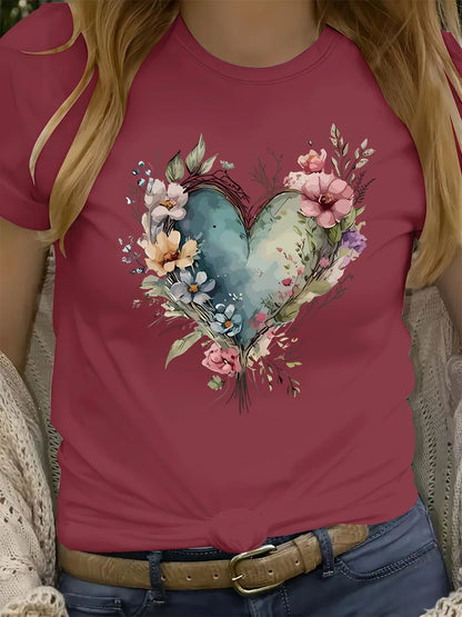 Artistic Heart Tee | Stöd bröstcancer