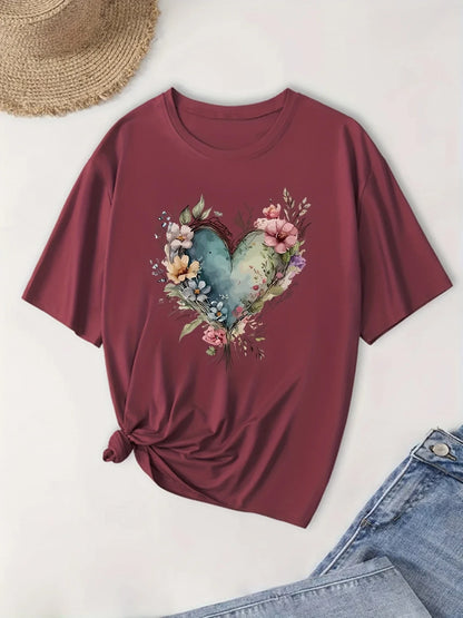 Artistic Heart Tee | Stöd bröstcancer
