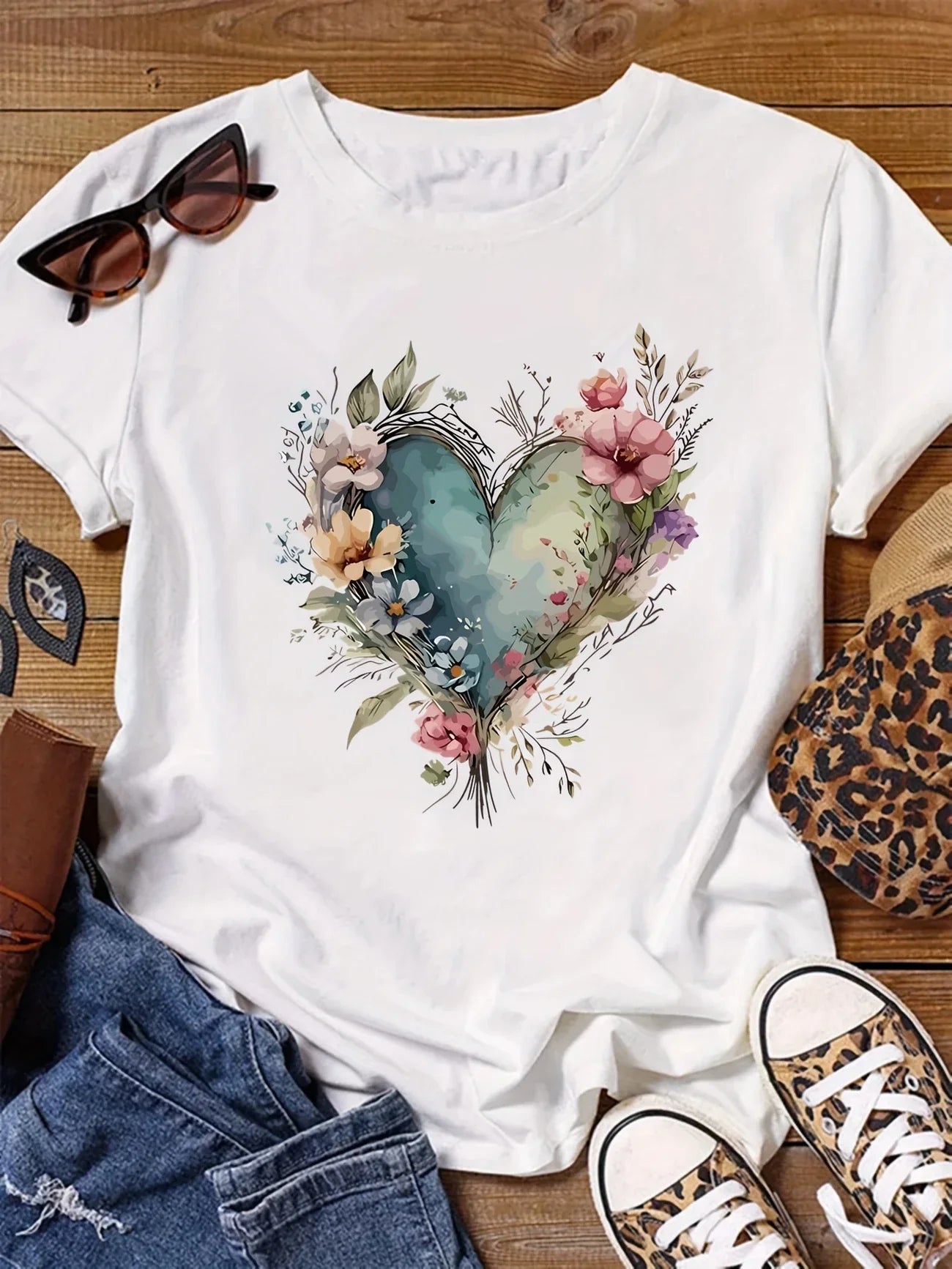 Artistic Heart Tee | Stöd bröstcancer