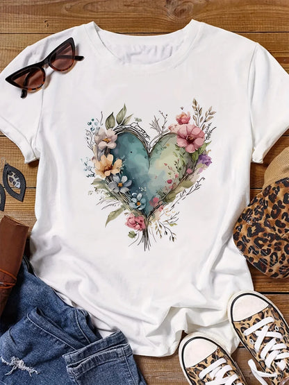 Artistic Heart Tee | Stöd bröstcancer