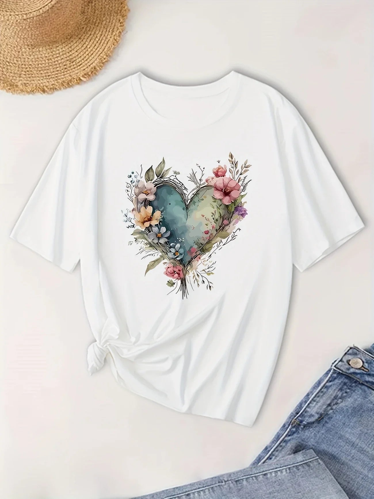 Artistic Heart Tee | Stöd bröstcancer