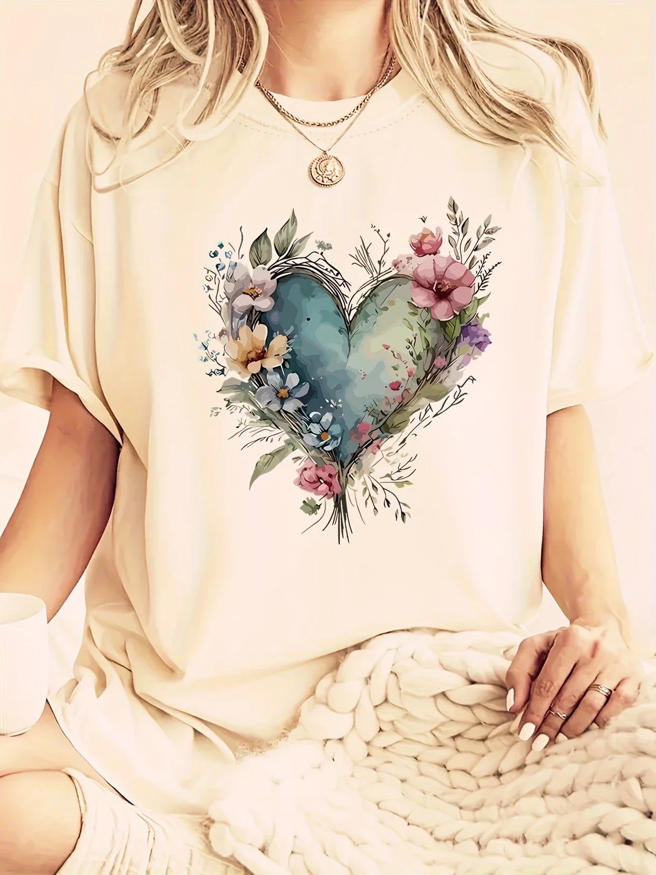 Artistic Heart Tee | Stöd bröstcancer