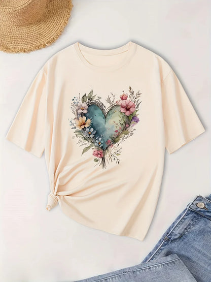 Artistic Heart Tee | Stöd bröstcancer