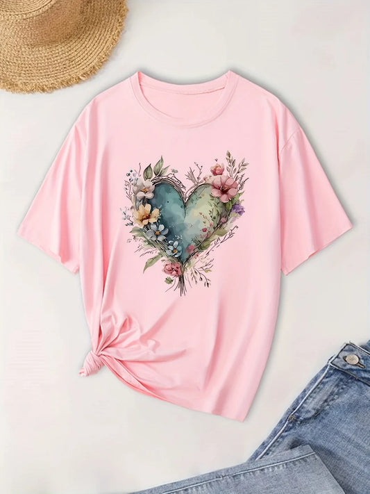 Artistic Heart Tee | Stöd bröstcancer