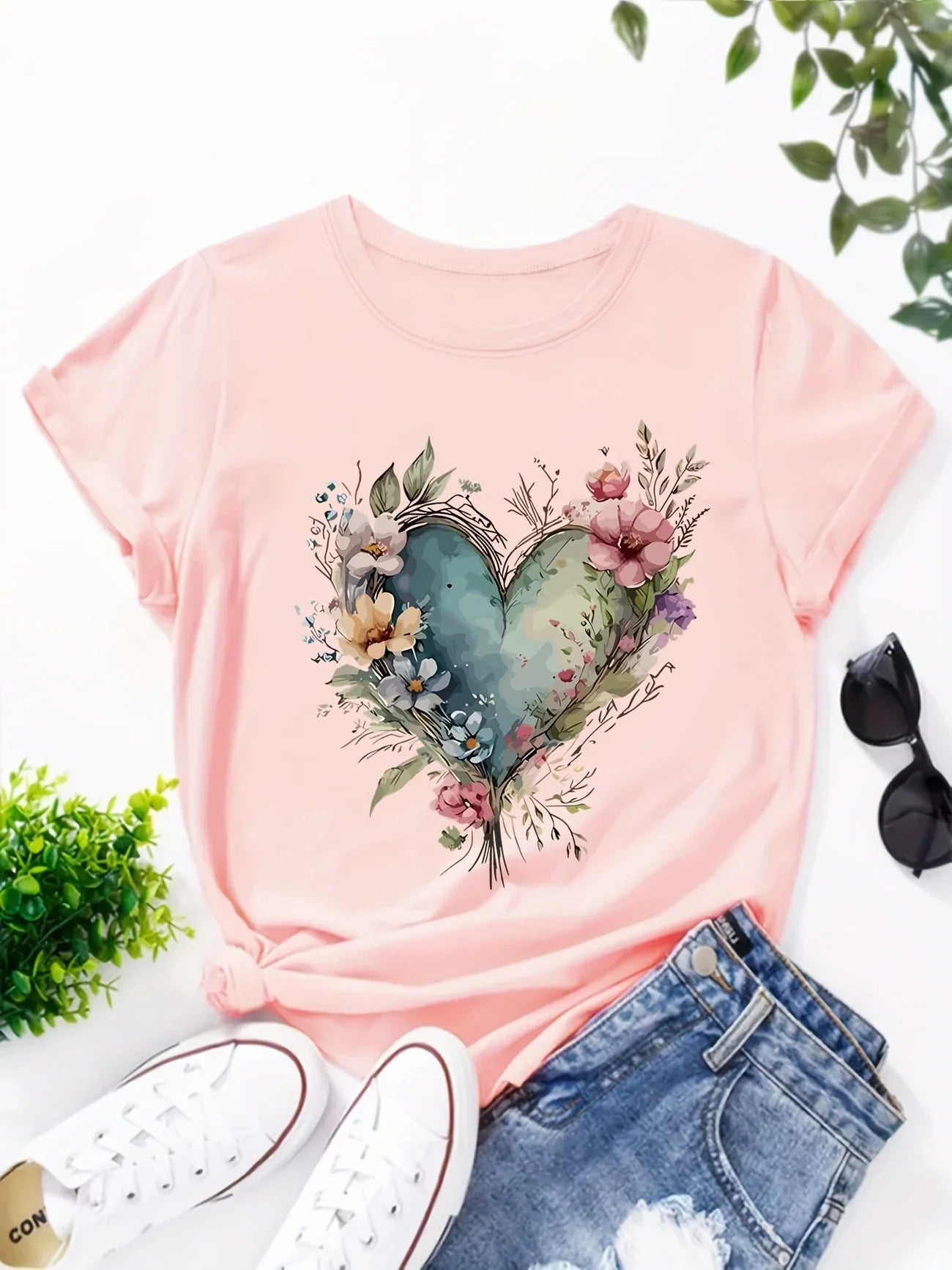 Artistic Heart Tee | Stöd bröstcancer